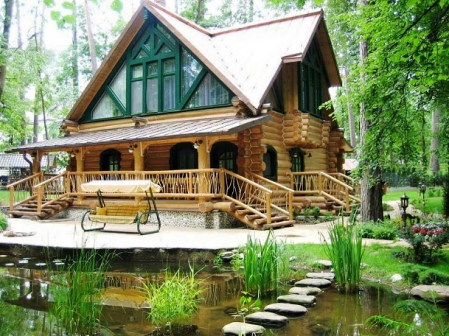 Ahşap Kütük Ev, Villa Fotoları