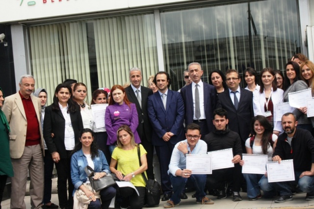 ATAMEM, ataşehir Belediyesi, Meslek Eğitim Merkezi Kursiyerleri, Sertifikalarını aldı