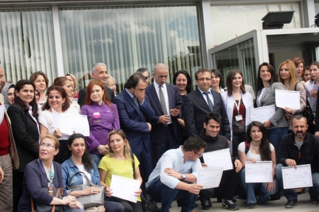 ATAMEM, ataşehir Belediyesi, Meslek Eğitim Merkezi Kursiyerleri, Sertifikalarını aldı