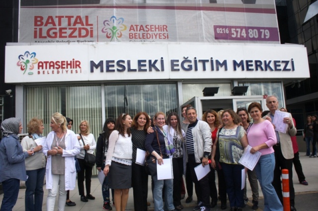 ATAMEM, ataşehir Belediyesi, Meslek Eğitim Merkezi Kursiyerleri, Sertifikalarını aldı