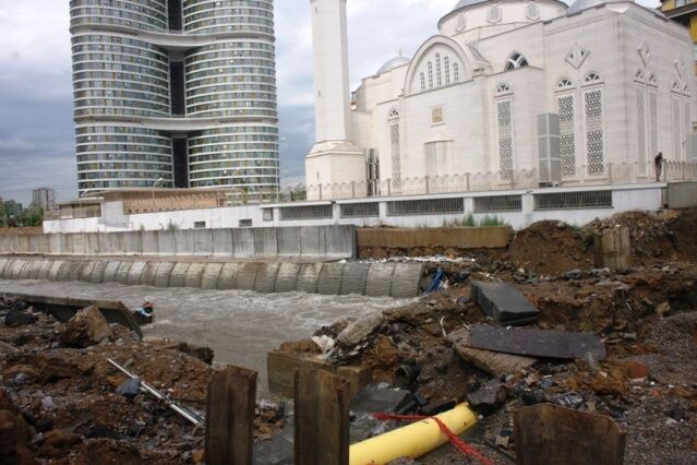 Ataşehir, Yenisahra, Ali Fuat Cebesoy Köprüsü Sel Baskını Fotoları 18 Temmuz 2017