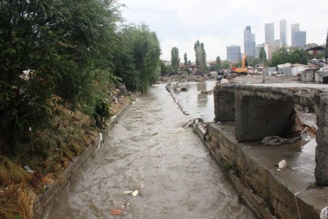Ataşehir, Yenisahra, Ali Fuat Cebesoy Köprüsü Sel Baskını Fotoları 18 Temmuz 2017
