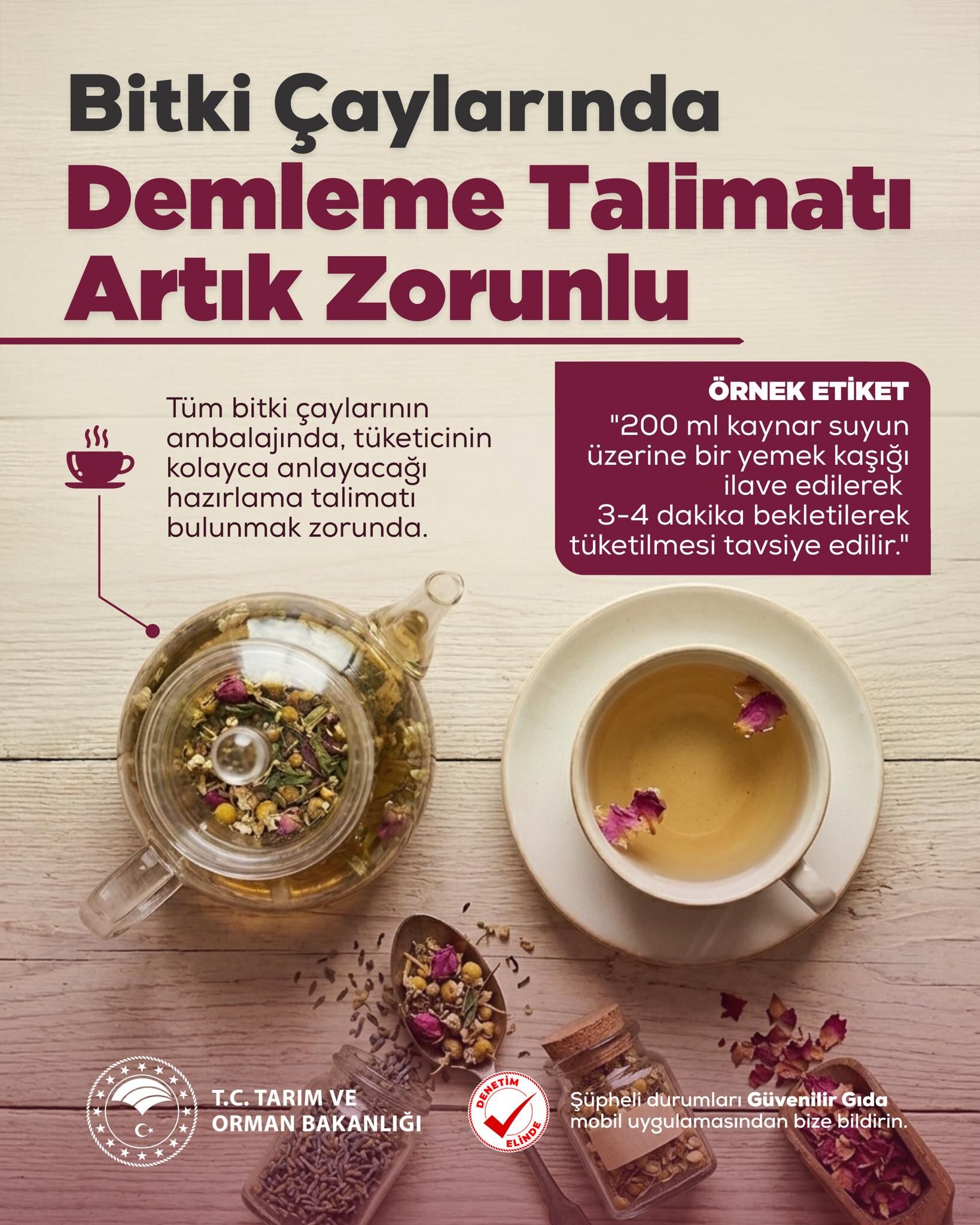 Bitki Çaylarında Doğru Demleme Dönemi