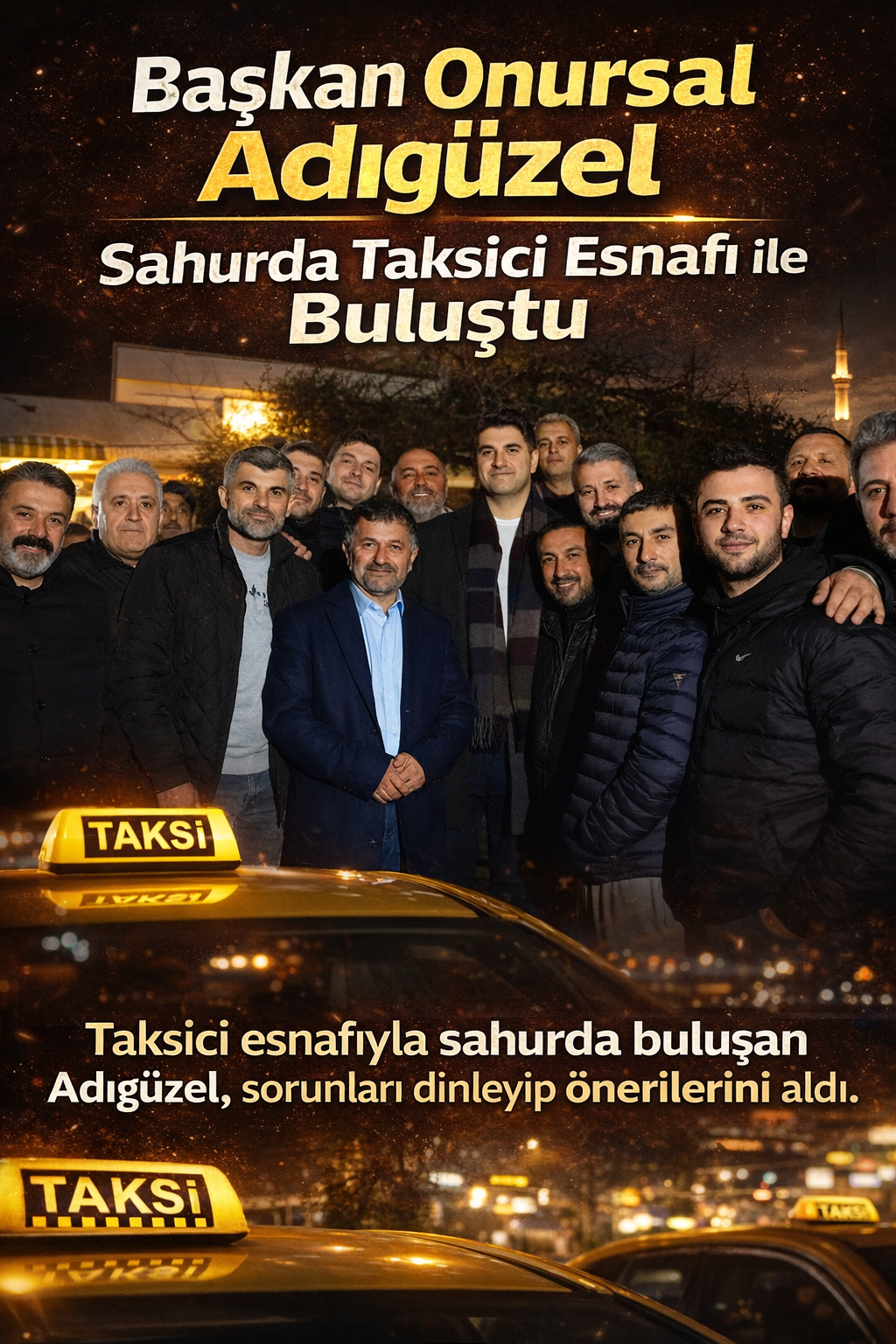 Onursal Adıgüzel Taksicilerle Sahurda