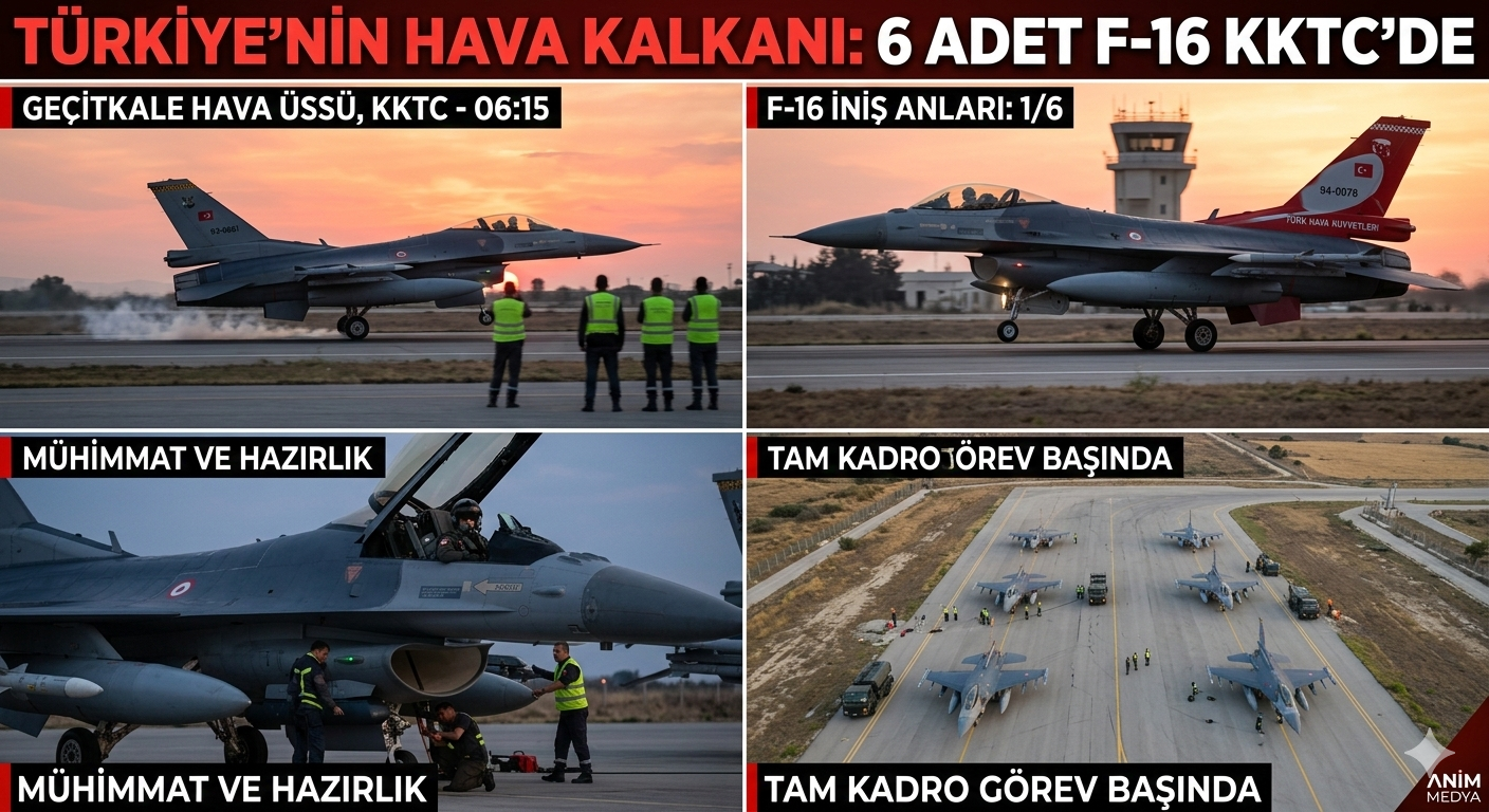 Türkiye’nin Kıbrıs’a F 16 Hamlesine Atina Ve Lefkoşa’dan İlk Tepkiler!