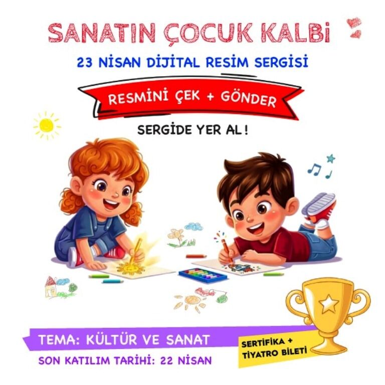 Ataşehi̇r’de 23 Ni̇san’a Özel Di̇ji̇tal Sanat Sergi̇si̇-1