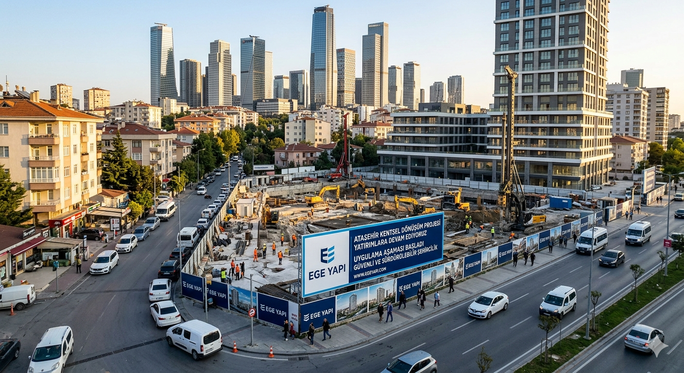Ataşehir’de Ege Yapı Kentsel Dönüşüme Hız Veriyor.