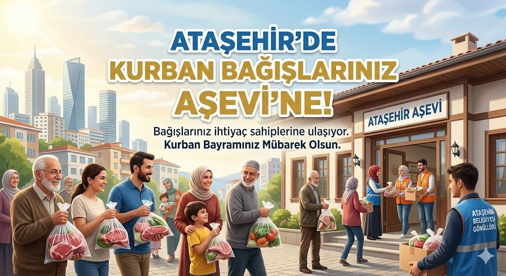Ataşehir’de Kurban Bağışlarınız Aşevi’ne!