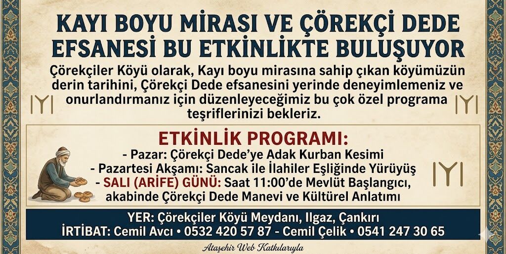 Çörekçi Dede Etkinliği 1