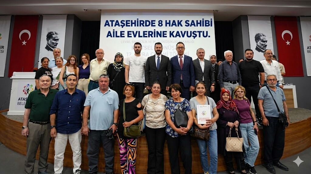 Ataşehirde 8 Hak Sahibi Aile Evlerine Kavuştu