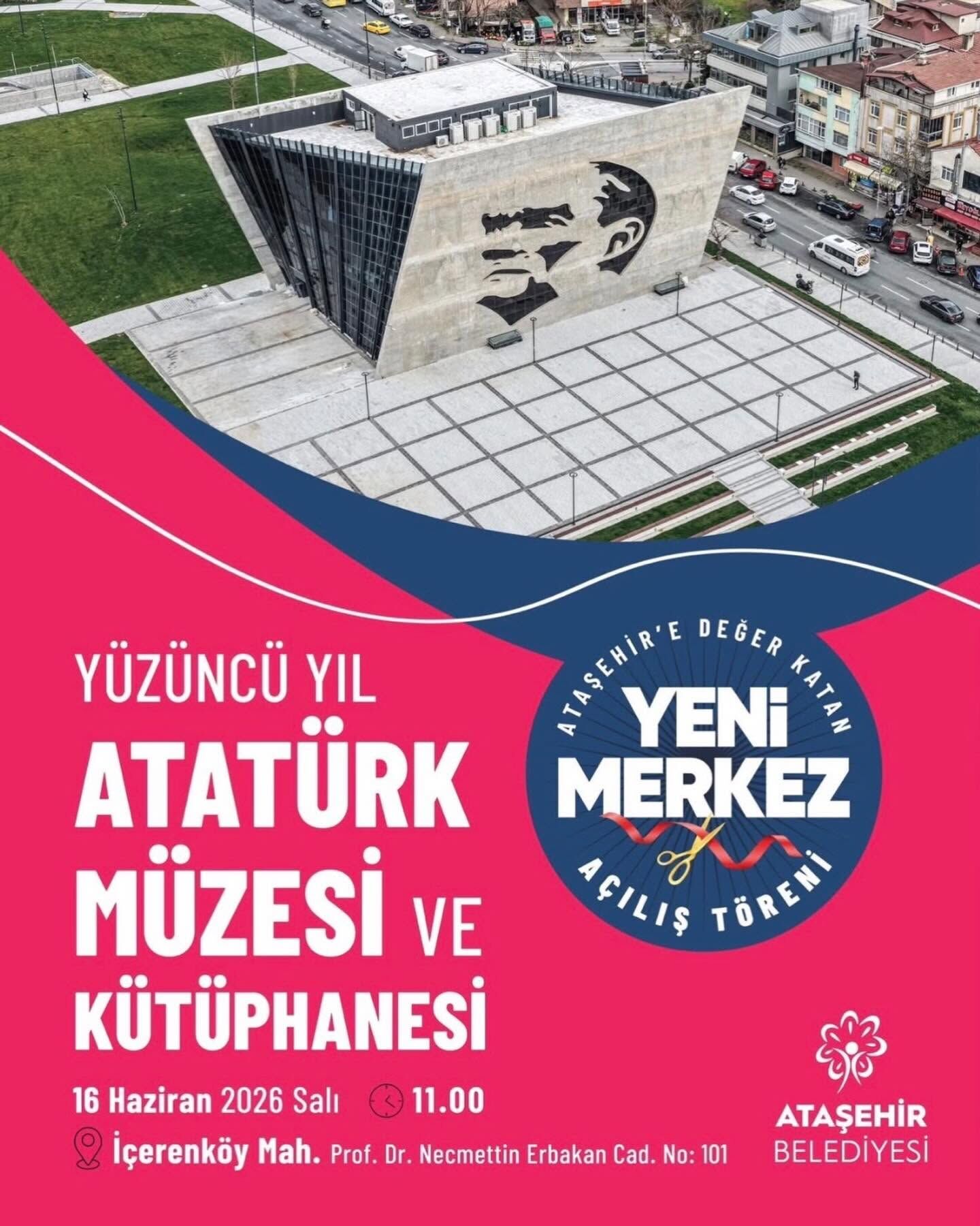 Ataşehir’de Dev Açılış Yüzüncü Yıl Atatürk Müzesi Ve Kütüphanesi Kapılarını Açıyor (2)