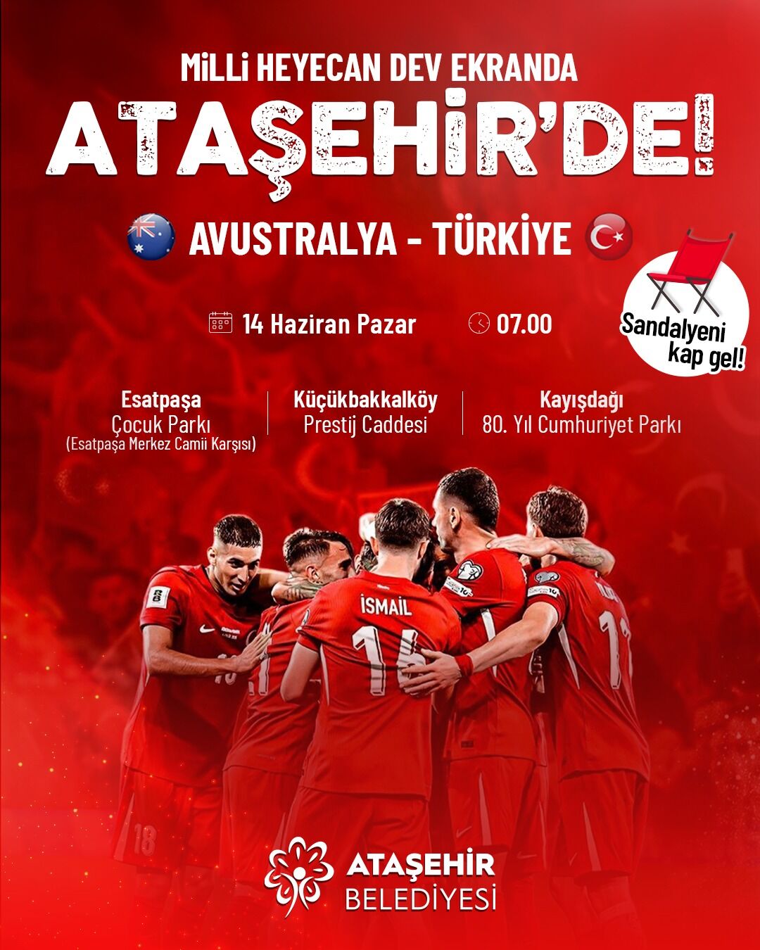 Ataşehir’de Dünya Kupası Çoşkusu Milli Maç Dev Ekranlarda Yayınlanacak (2)