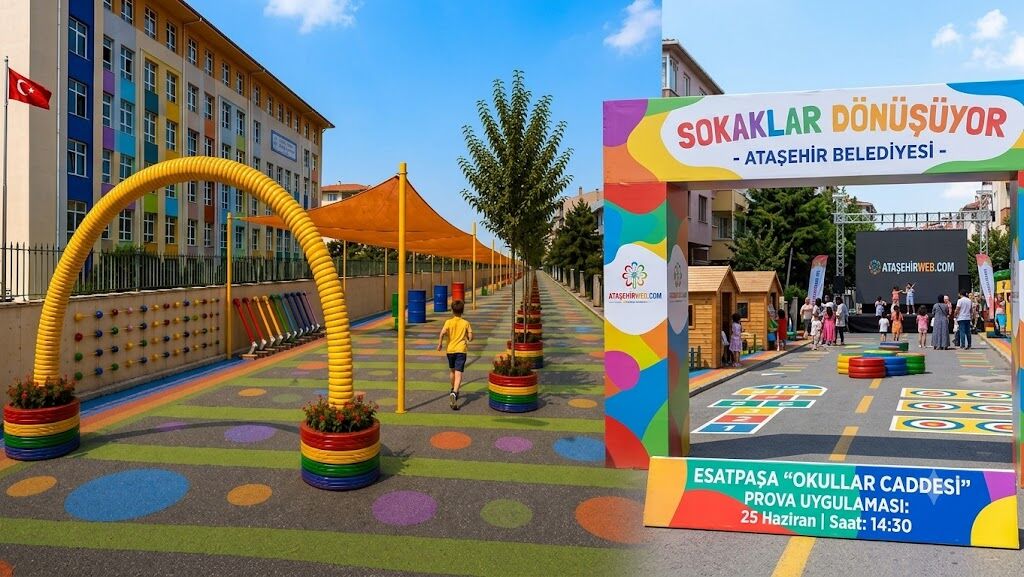 Ataşehir’de Sokaklar Çocuklar İçin Dönüşüyor