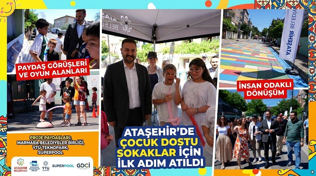 ATAŞEHİR’DE ÇOCUKLAR İÇİN HARİKA BİR ADIM: SOKAKLAR DÖNÜŞÜYOR!