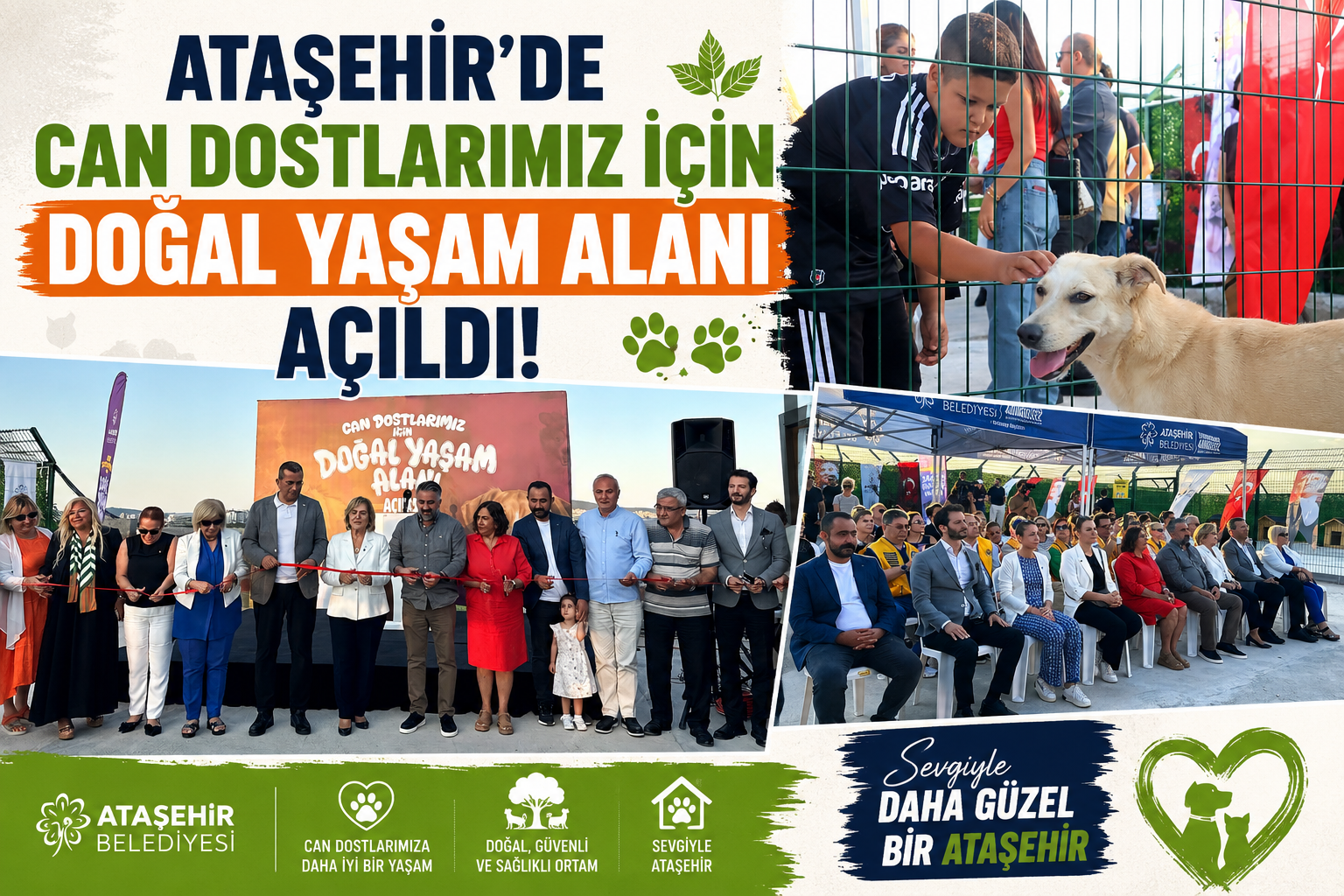 Ataşehir'de Can Dostlarımız İçin Doğal Yaşam Alanı Açıldı!