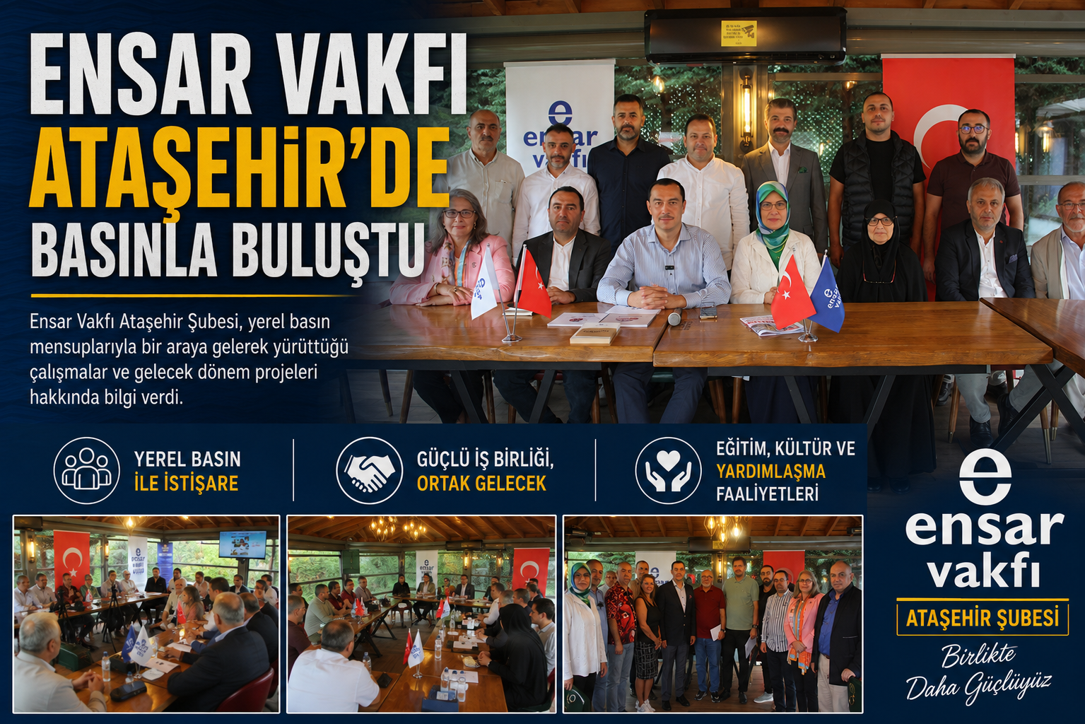 Ensar Vakfi Ataşehi̇r'de Basinla Buluştu