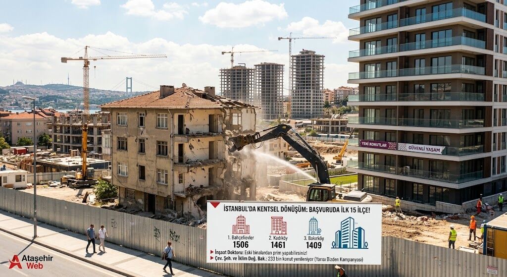 İstanbul’da Kentsel Dönüşümde: İşte İlk 15 İlçe!