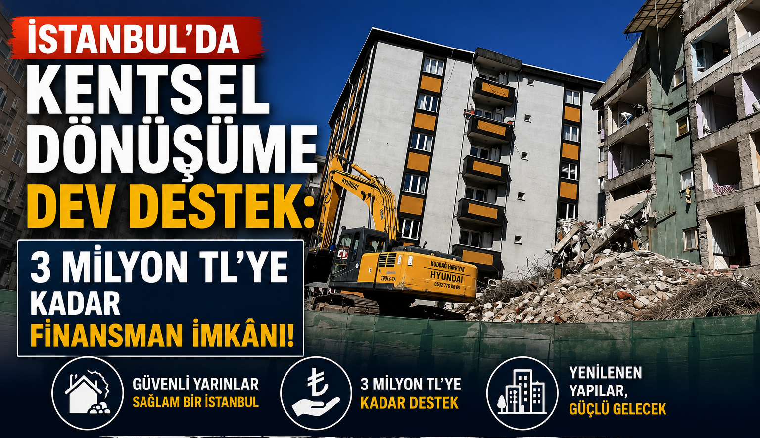 İSTANBUL’DA KENTSEL DÖNÜŞÜME DEV DESTEK