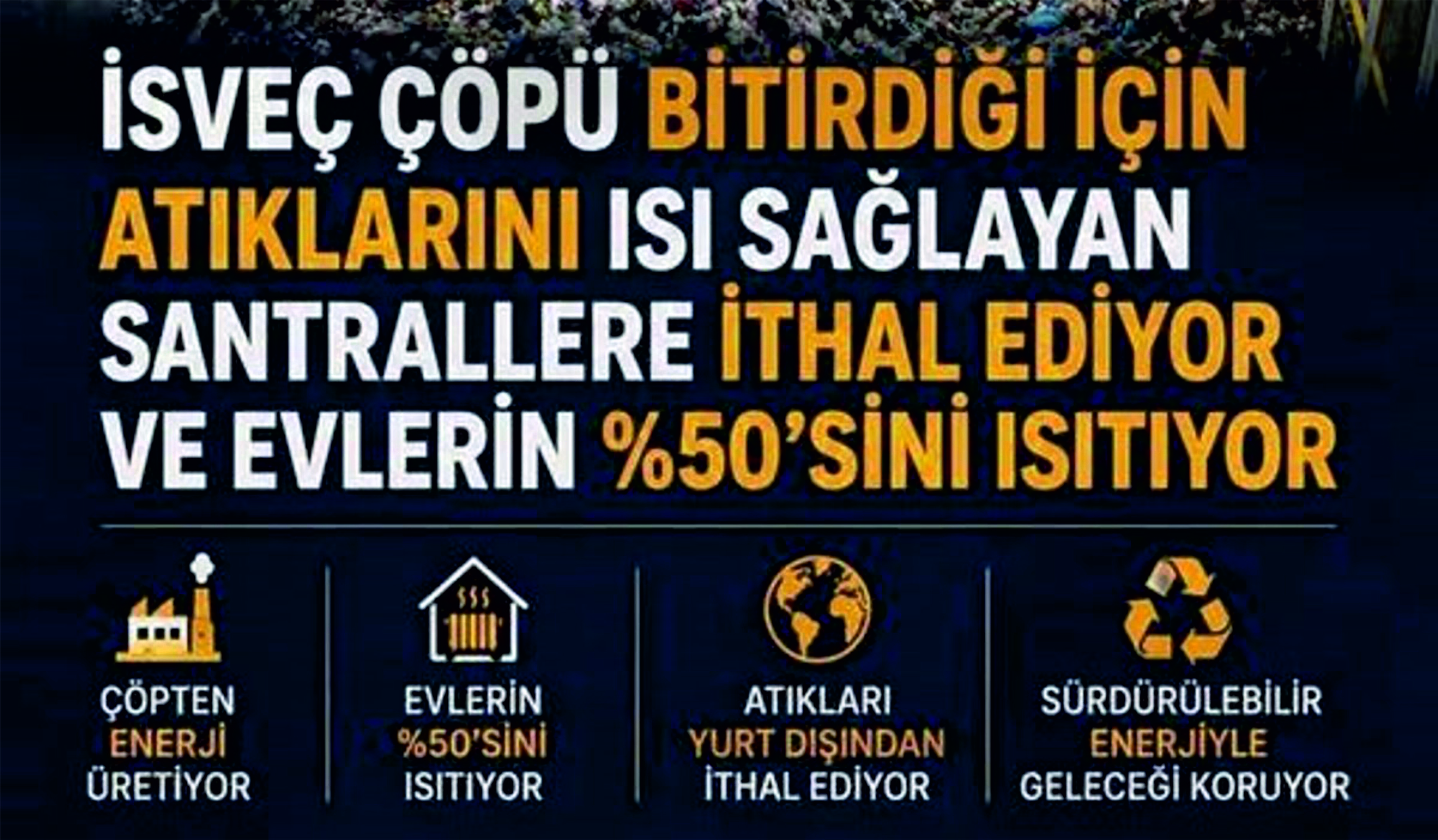 İSVEÇ ÇÖPÜ BİLE EKONOMİYE KAZANDIRIYOR