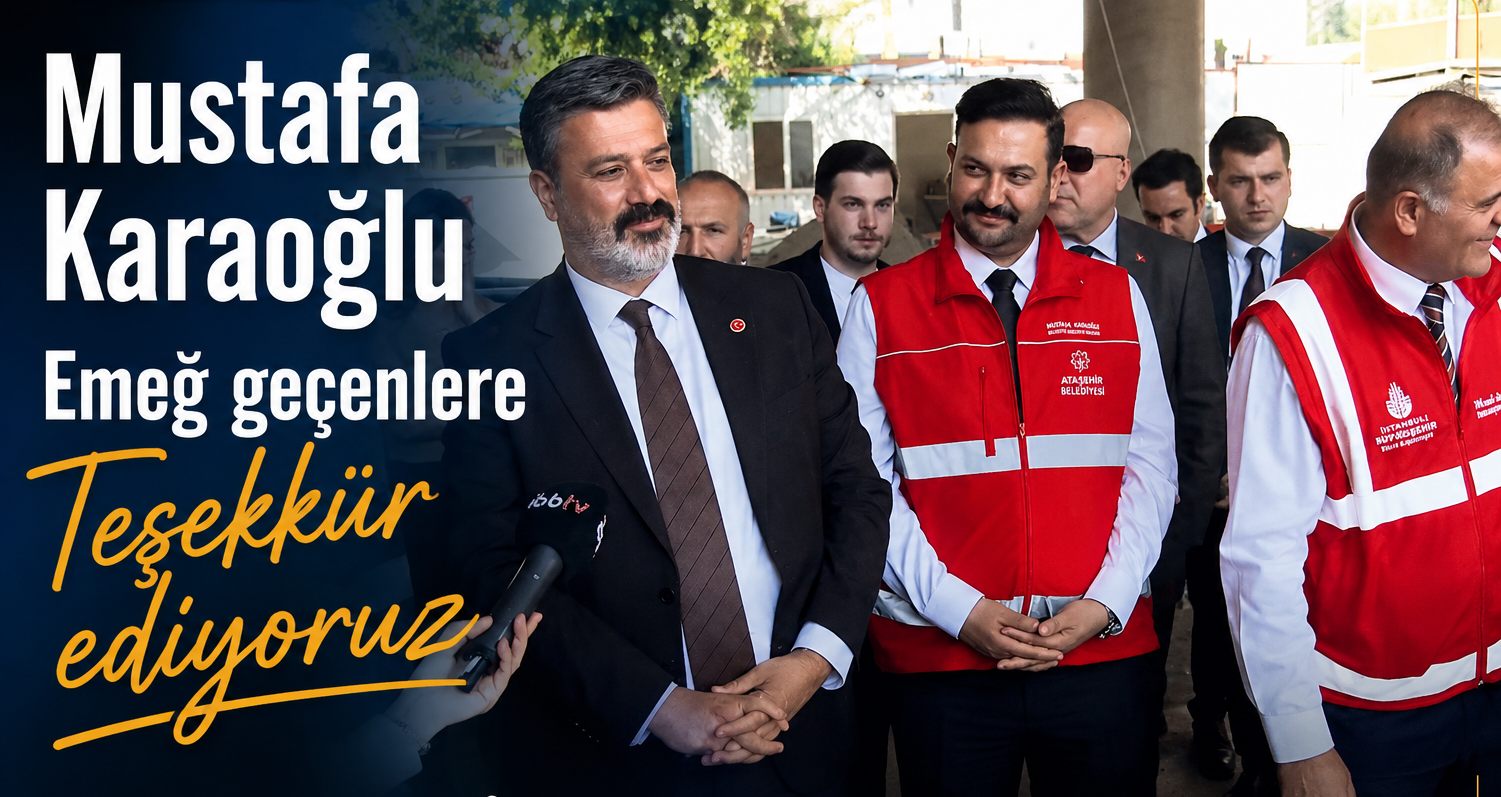 MUSTAFA KARAOĞLU’NDAN İÇERENKÖY SPOR KOMPLEKSİ İÇİN EMEĞİ GEÇENLERE TEŞEKKÜR
