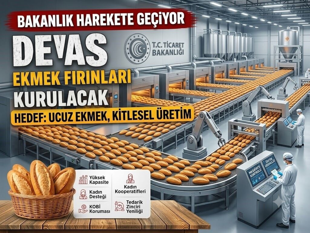 Ticaret Bakanlığı Kitlesel Üretim Yapan Devasa Fırınlar Kuruluyor!