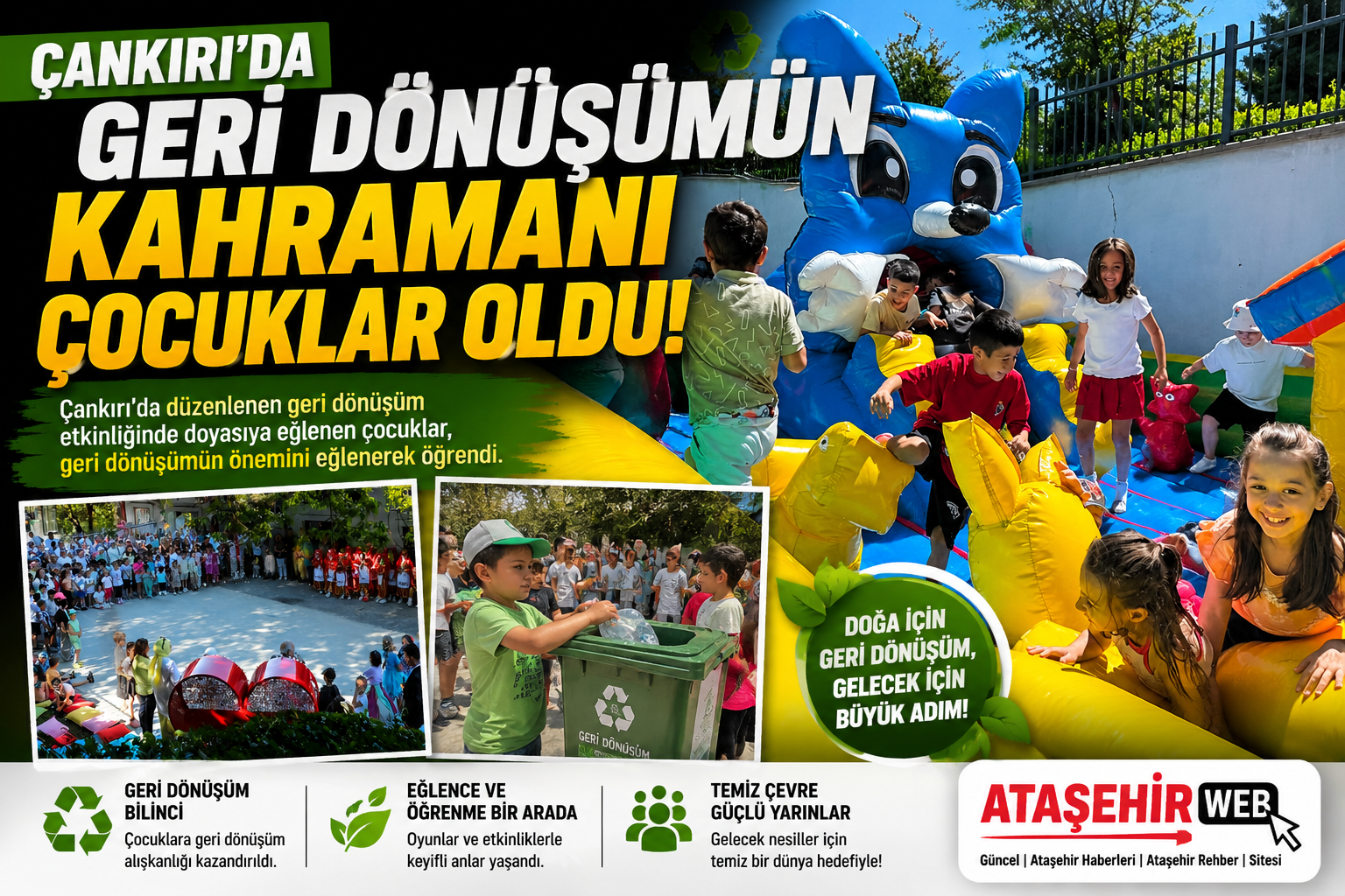 Çankırı'da Geri Dönüşümün Kahramanı Çocuklar Oldu