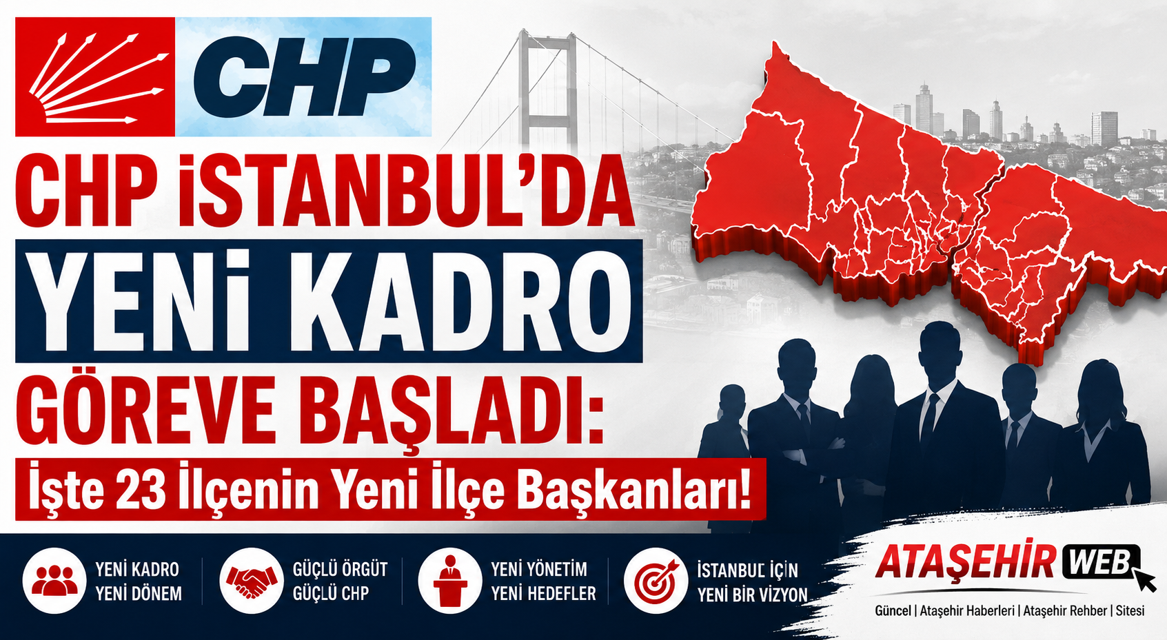 Chp İstanbul’da Yeni̇ Kadro Göreve Başladi İşte 23 İlçenin Yeni İlçe Başkanları!