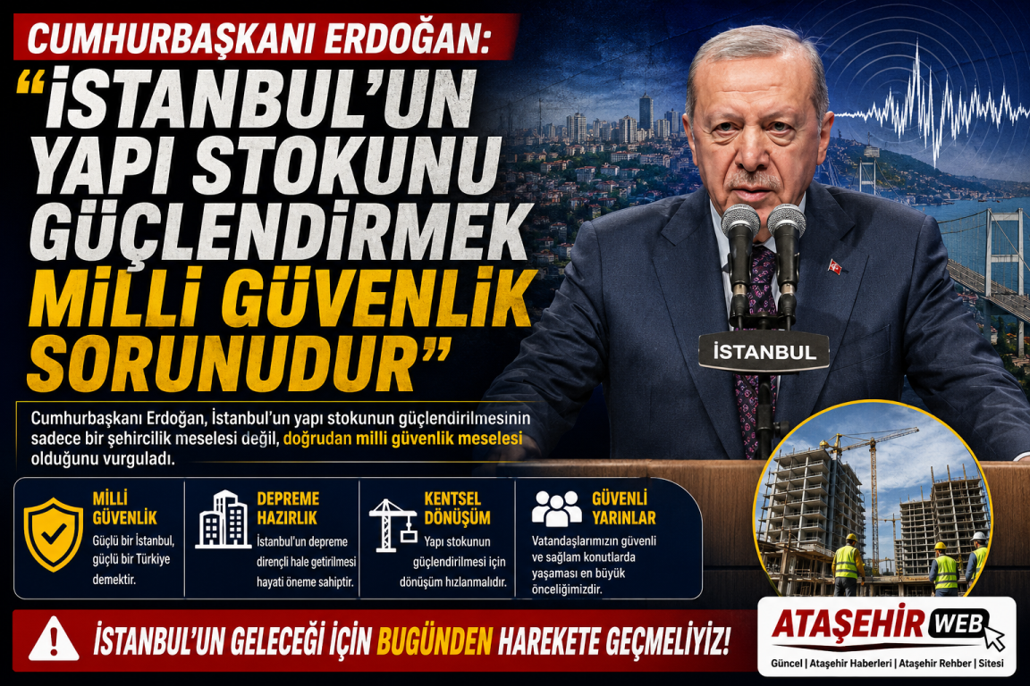 CUMHURBAŞKANI ERDOĞAN: "İstanbul'un Yapı Stokunu Güçlendirmek Milli Güvenlik Sorunudur"