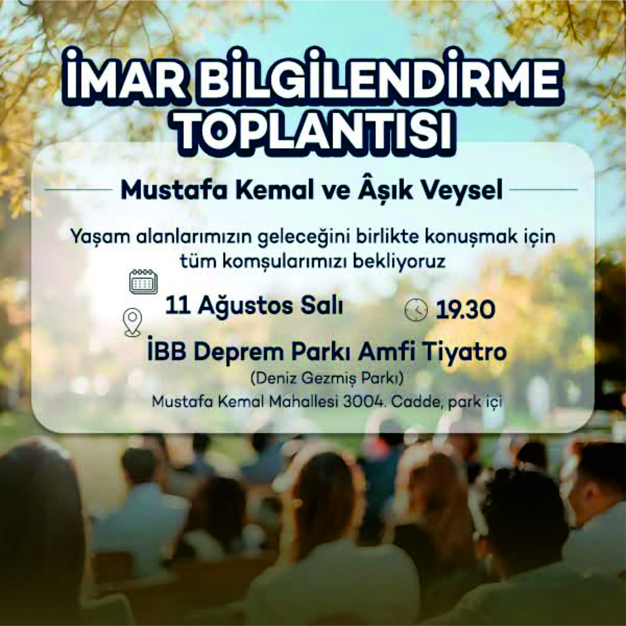 Mustafa Kemal Ve Âşik Veysel Mahalleleri̇ İçi̇n İmar Bi̇lgi̇lendi̇rme Toplantisi!-1