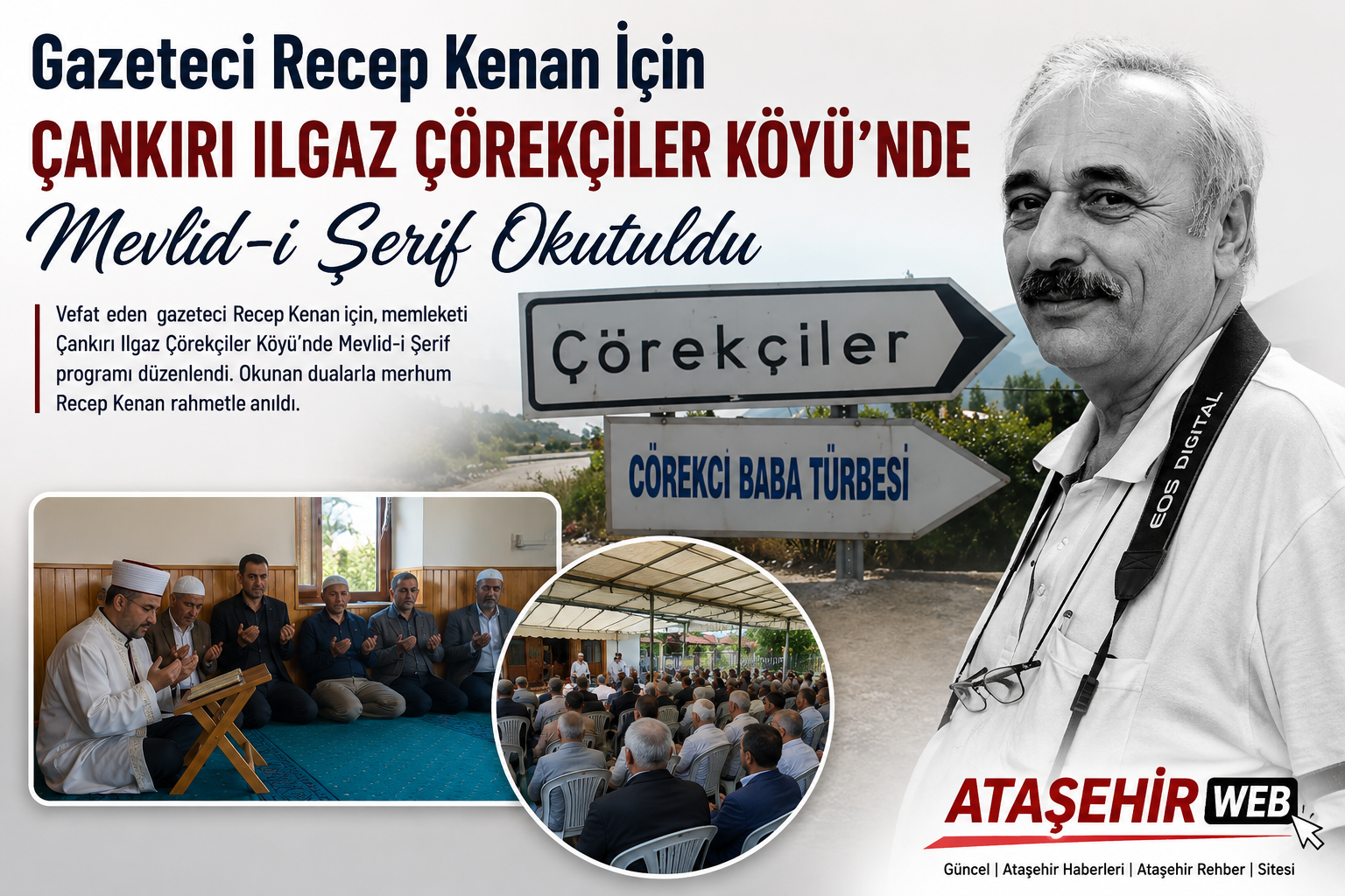 DUAYEN GAZETECİ RECEP KENAN DUALARLA ANILDI