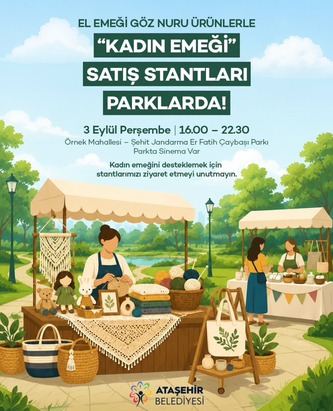 Ataşehir’de Kadın Emeği Parklara Taşınıyor (2)