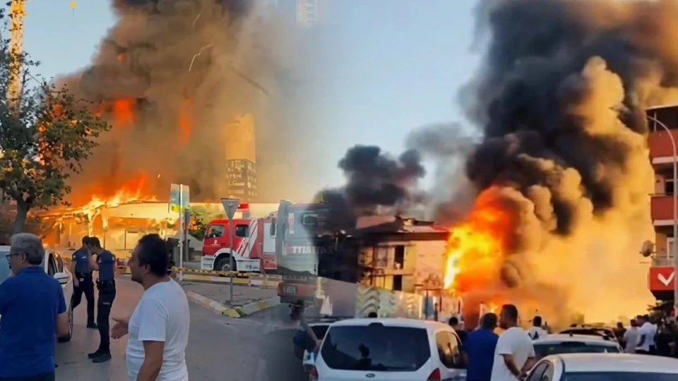 Ataşehir’de Korkutan Yangın!-1