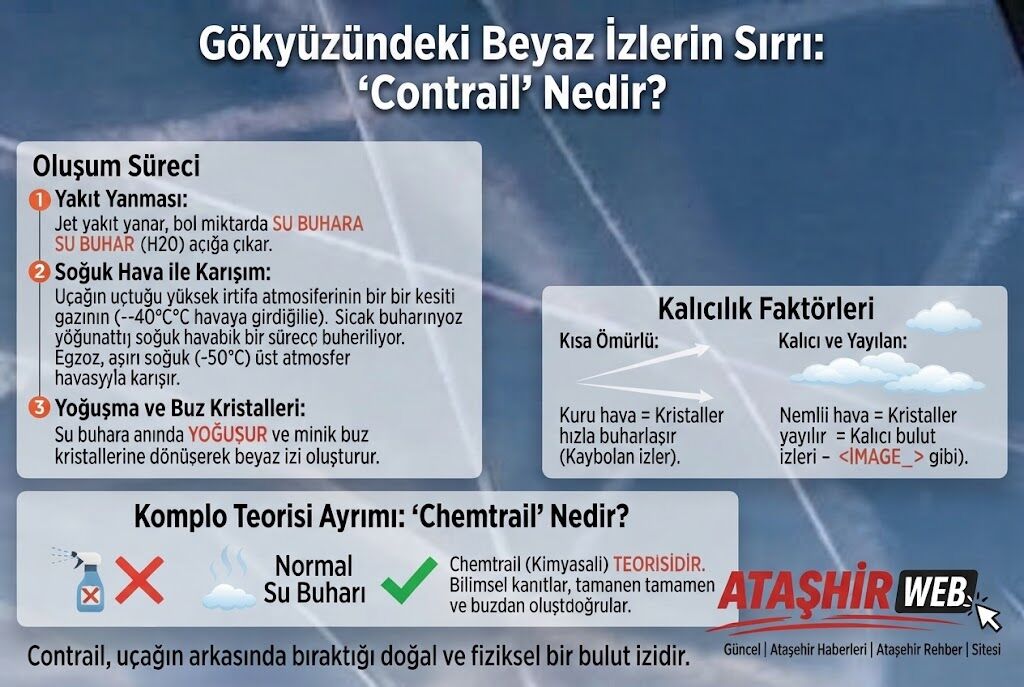 Gökyüzündeki Beyaz İzlerin Sırrı Contrail Nedir