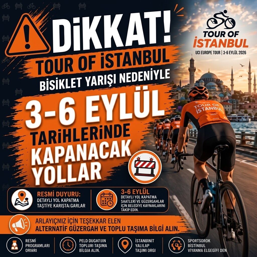 İstanbullular Dikkat! 3–6 Eylül’de Yollar Trafiğe Kapatılacak