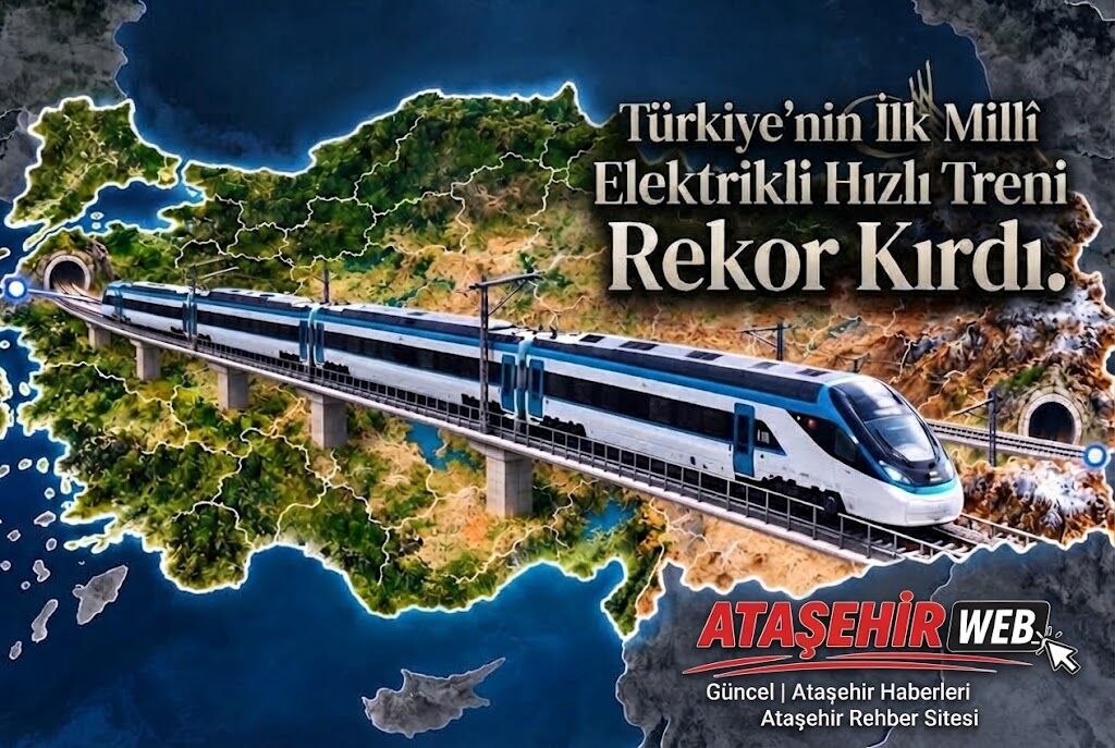 Türkiye’nin İlk Millî Elektrikli Hızlı Treni Rekor Kırdı