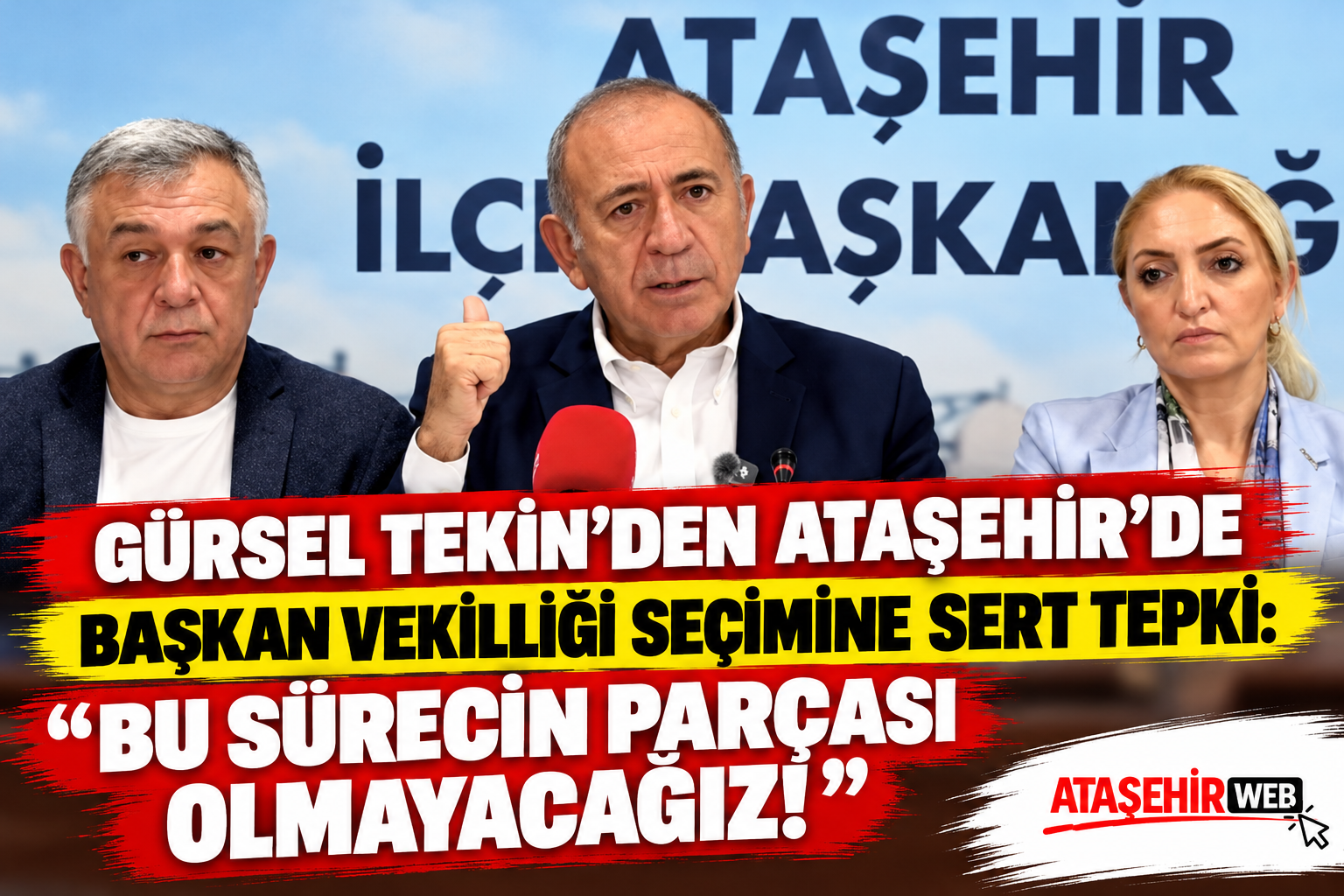 Ataşehir’de Sert Basın Açıklaması