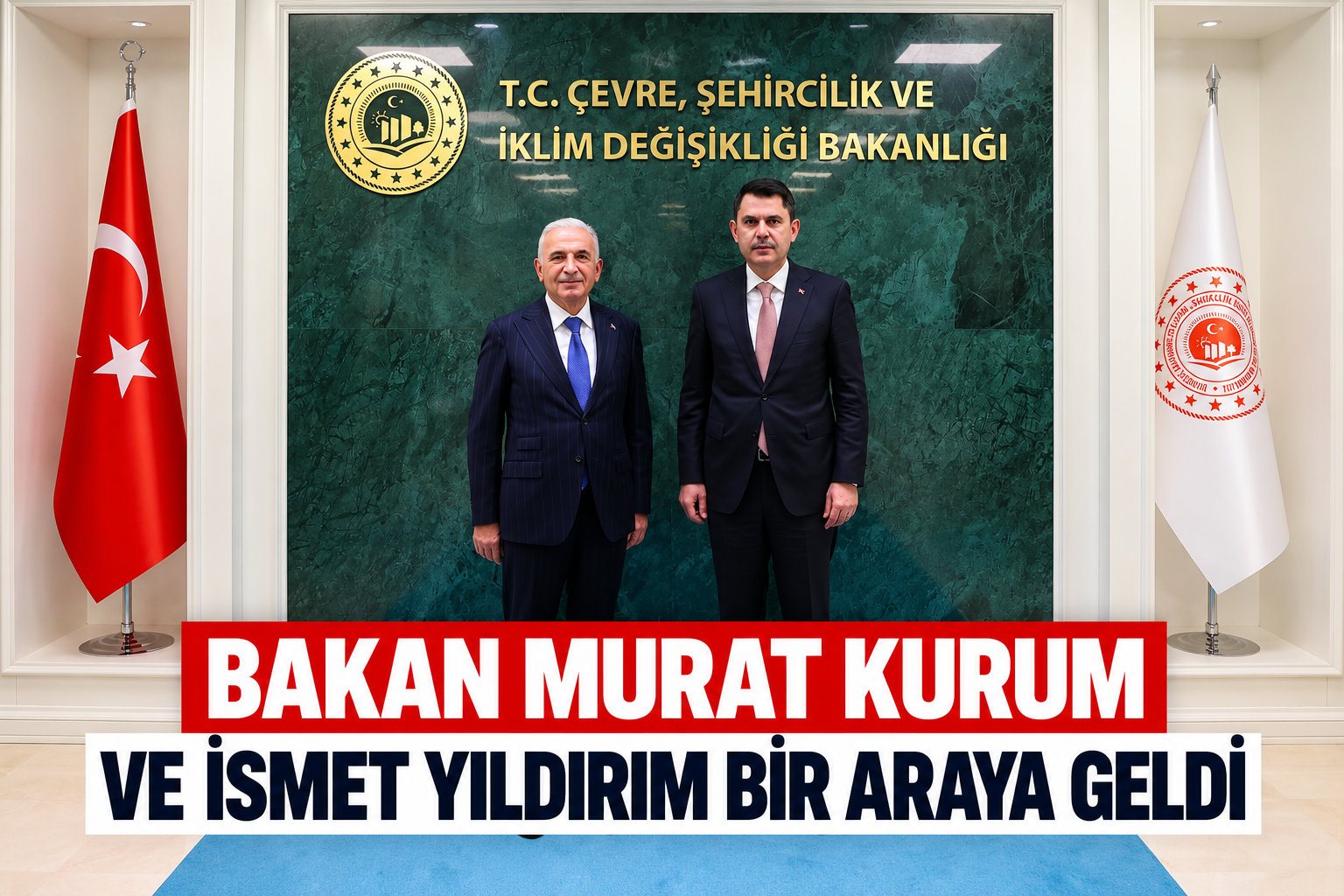 Bakan Kurum Ve İsmet Yıldırım Buluşması
