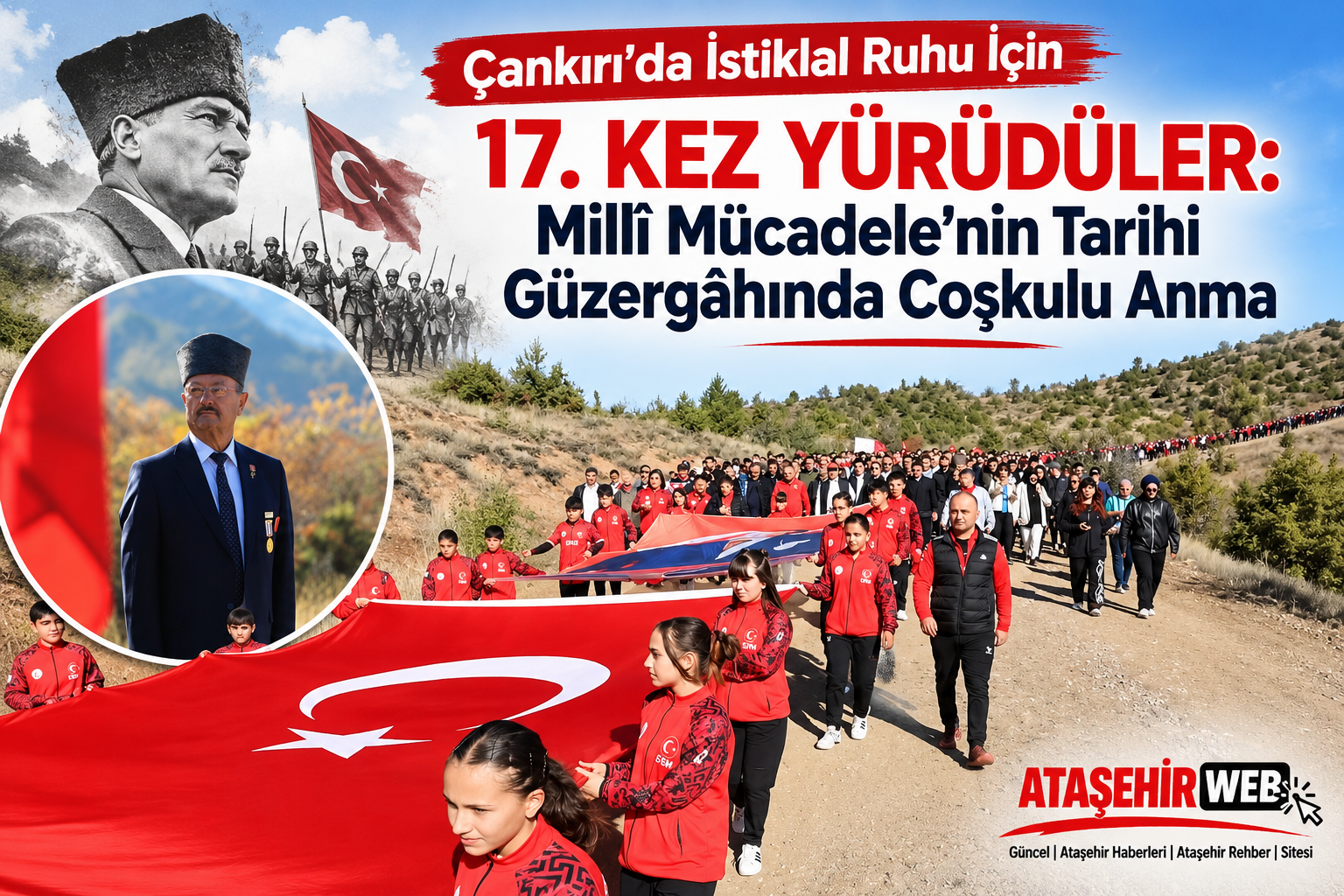 Çankırı’da İstiklal Ruhu Yürüyüşü
