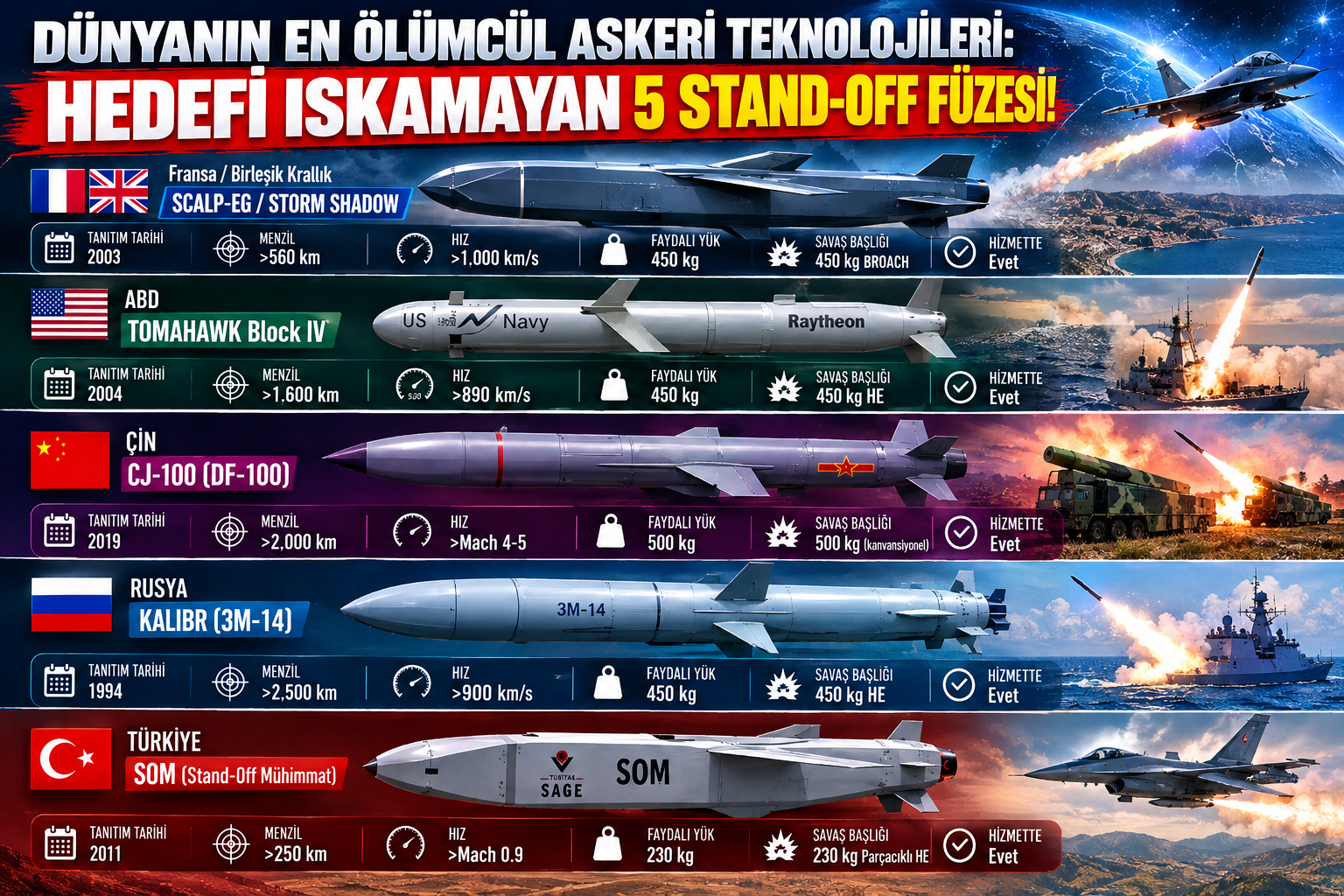 Dünyanın En Ölümcül 5 Stand Off Füzesi