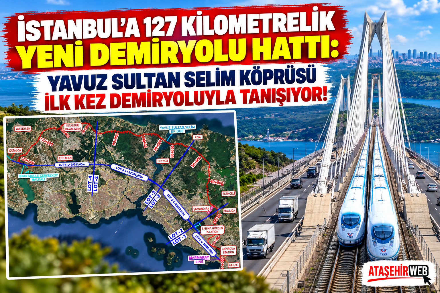 İstanbul’a 127 Kilometrelik Yeni Demiryolu Hattı