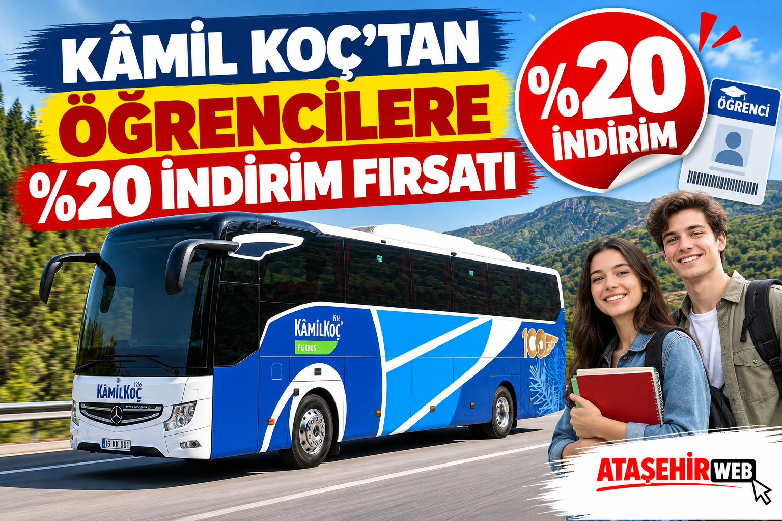 Kâmil Koç’tan Öğrencilere %20 İndirim