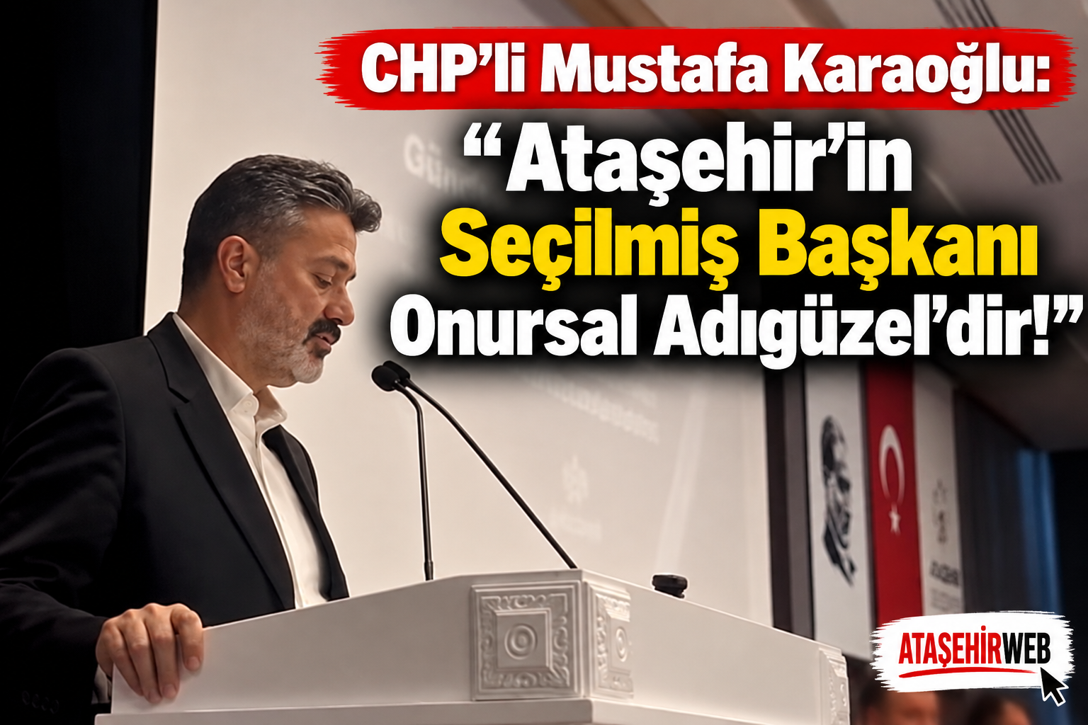 Mustafa Karaoğlu’ndan Ataşehir Mesajı
