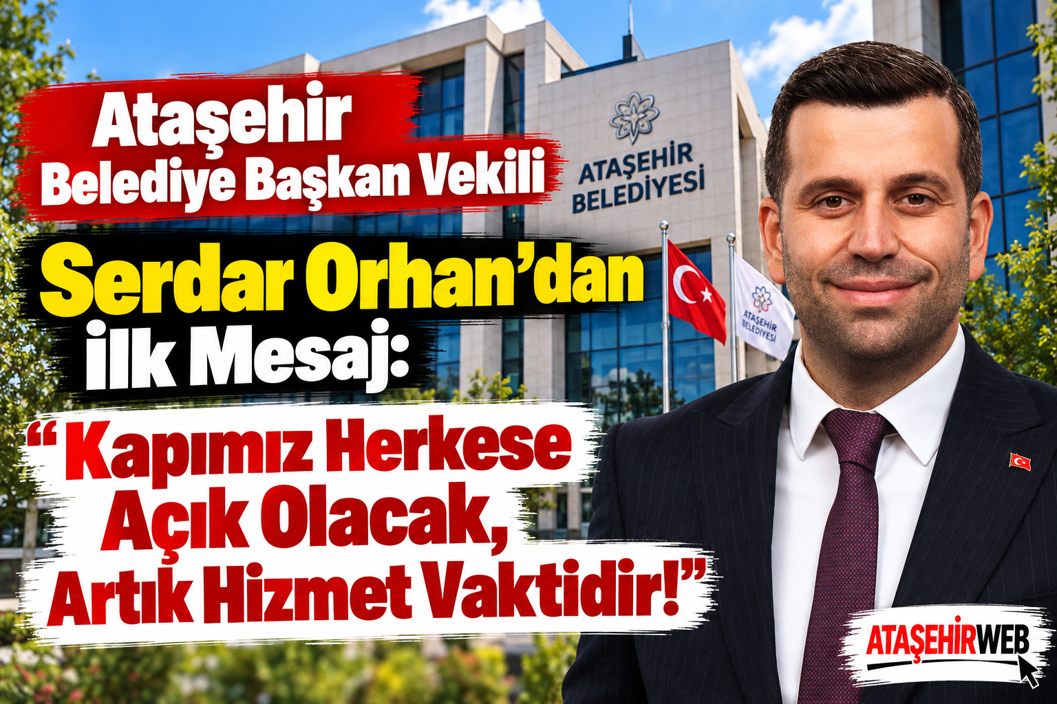 Serdar Orhan’dan İlk Mesaj Kapımız Herkese Açık