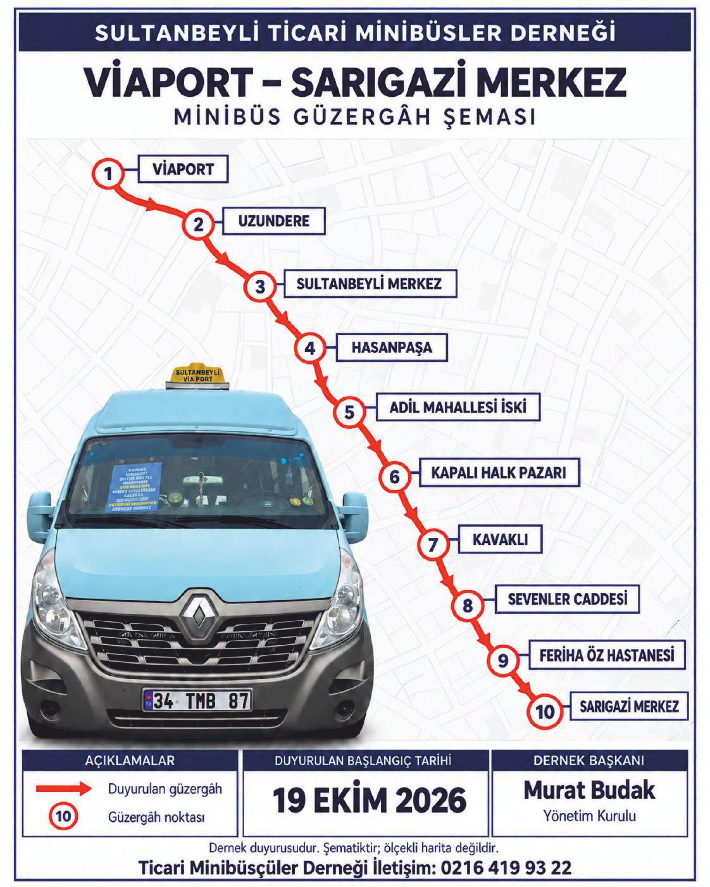 Viaport’tan Sarıgazi’ye Yeni Minibüs Hattı Müjdesi