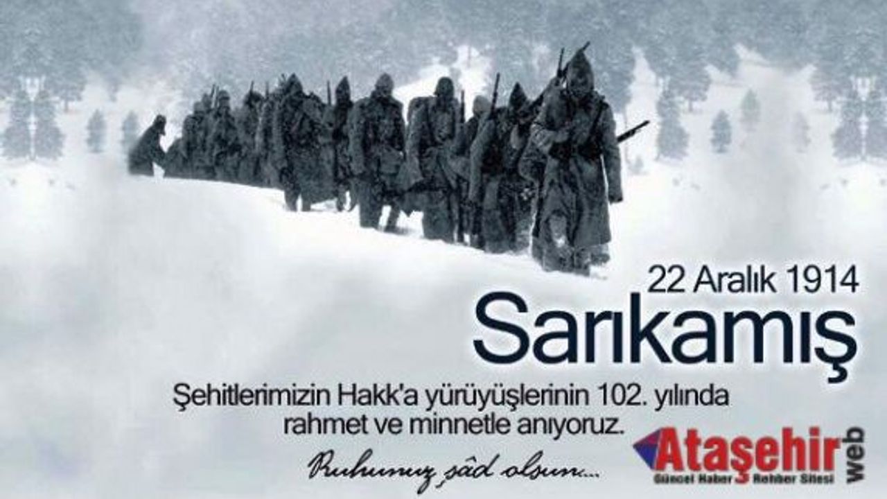 Genelkurmay Sarıkamış'ta 60 bin Asker Şehit Oldu