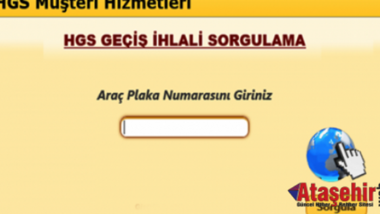 HGS Geçiş İhlali Cezası Sorgulama