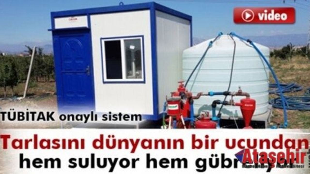Cep Telefonuyla Hem Suluyor Hem Gübreliyor