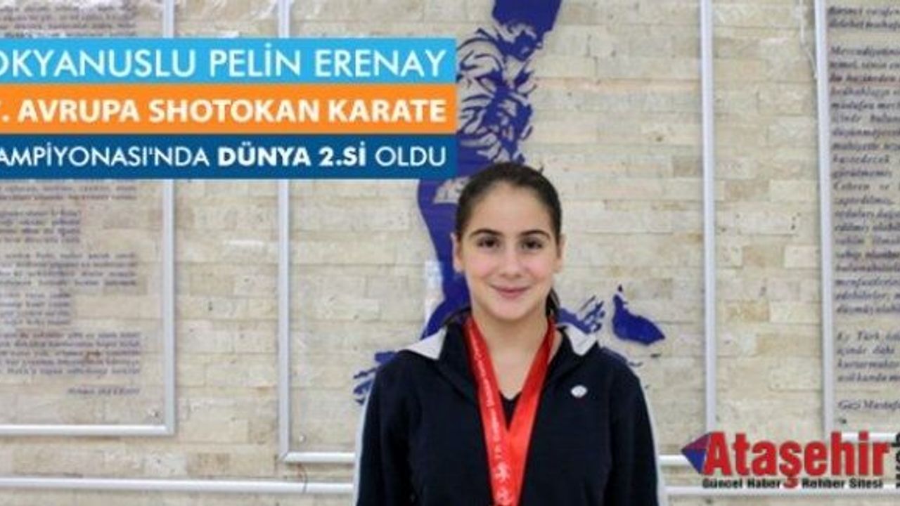 Karateci Pelin Erenay Dünya 2'incisi  oldu