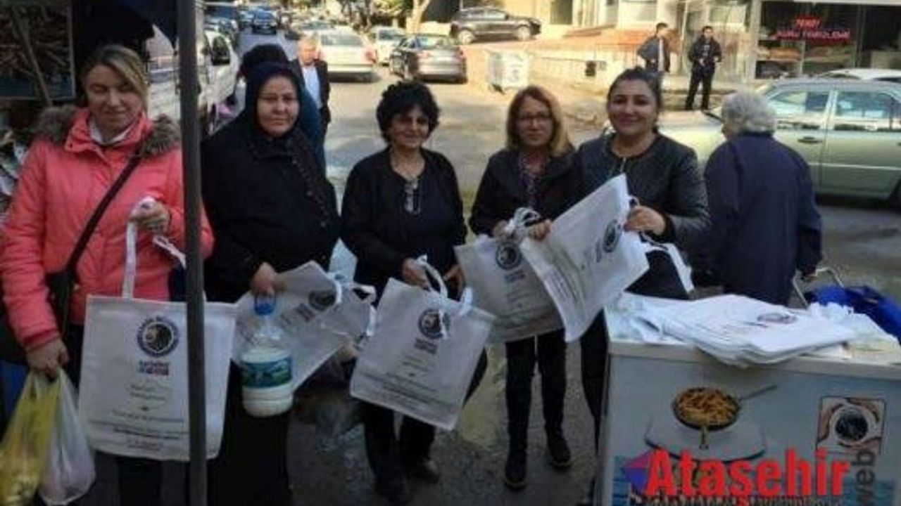 KARTAL BELEDİYESİ NAYLON POŞETE KARŞI BEZ TORBA DAĞITTI