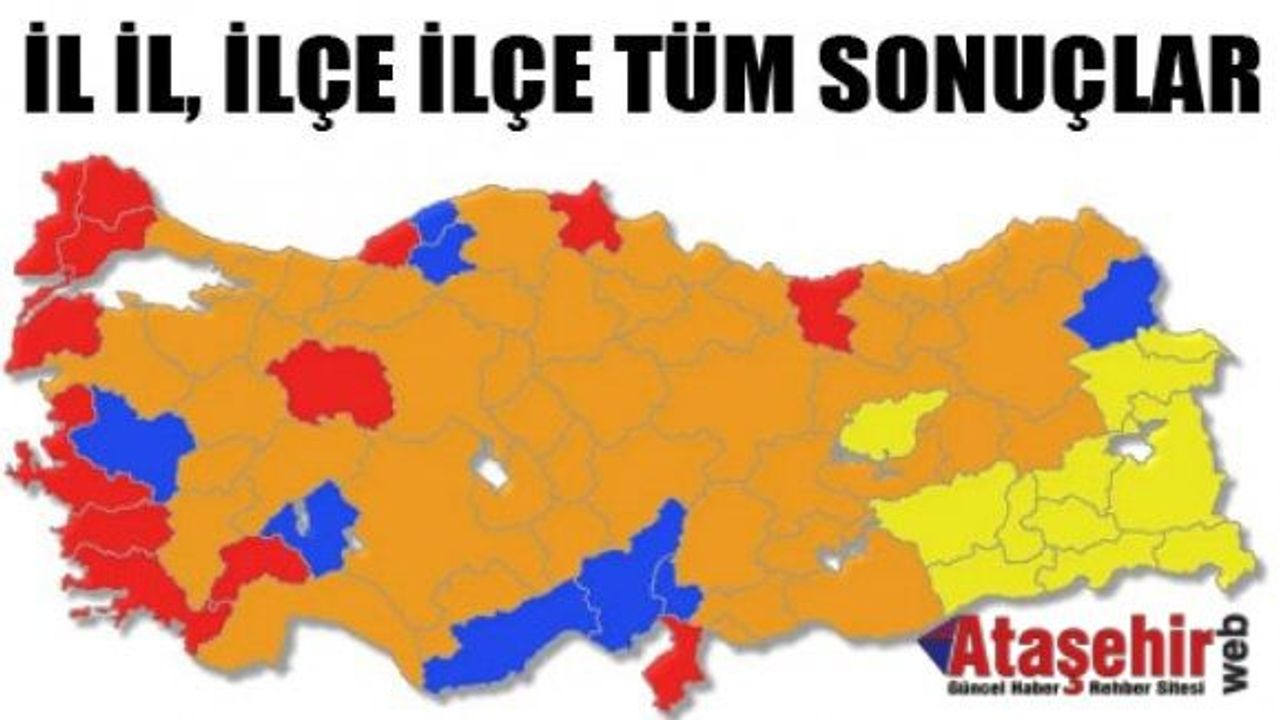 Türkiye seçim sonuçları ve partilerin oy oranları 2015